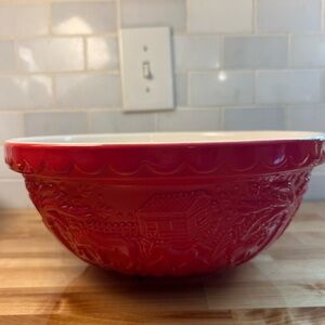 Mason Cash Ceramic Cake Whisking Mixing Bowl Red Horses- Vintage Style.